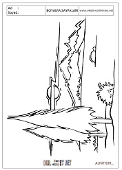 Ağaç boyama sayfaları 